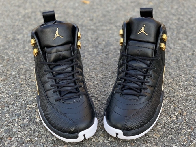 Cheap Jordan Air 12 AO6068-007 Retro Metallic Gold-White 'Reptile' Black 0824